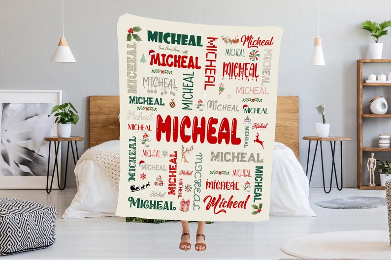 Custom Name Blanket, Christmas Blanket For Grandkids, Personalized Throw for Babies, Merry Christmas Tree, Santa, Reindeer Xmas Gift For Kid 1b216fd3-45a4-43ae-ba60-a7d162588400-t5.jpg