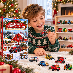 Personalized Farm Advent Calendar 2026, Tractor Christmas Countdown, Farm Vehicle Ornaments, Custom Name Gift for Boys and Tractor Lovers 1b2b0b8e-9dde-4538-9e24-62f58b970ea7-il_1588xN.8649052909_1zkl.jpg