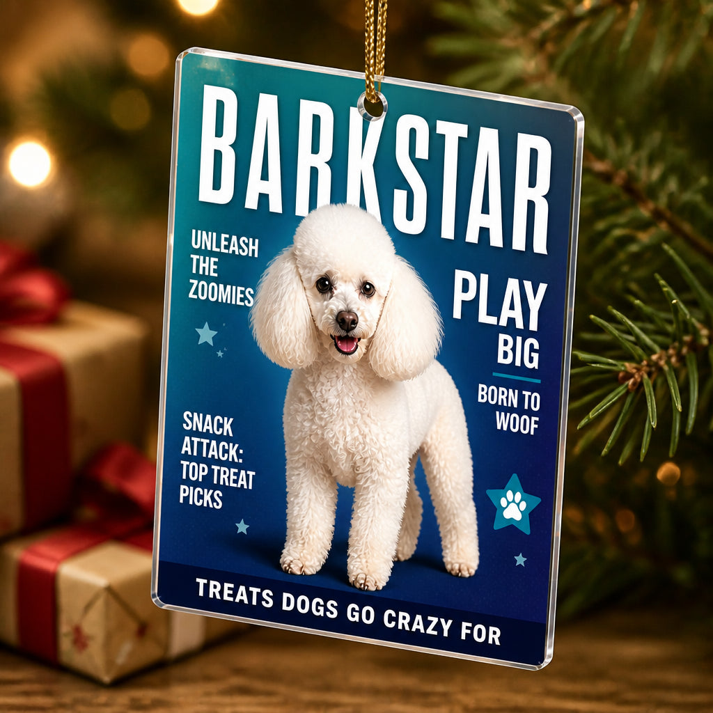 BARKSTAR Dog Magazine Cover Photo Ornament - Personalized Transparent Acrylic Ornament 1b30f599-3b06-4a93-97f8-ce0aa38cadf5.jpg