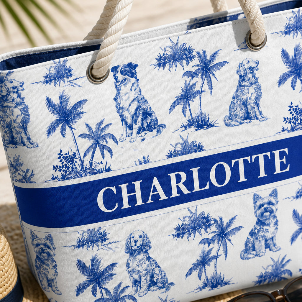 Nautical Dogs Toile Personalized Name Tote - Personalized AOP Tote 1b38a84b-5f6c-4f3a-9a6b-364cd1da72f8.jpg