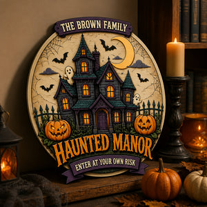 Personalized Haunted Manor Family Wood Sign - Personalized Wood Sign 1b3e0ad0-34e3-4305-ac9d-d647ebb3edaf.jpg