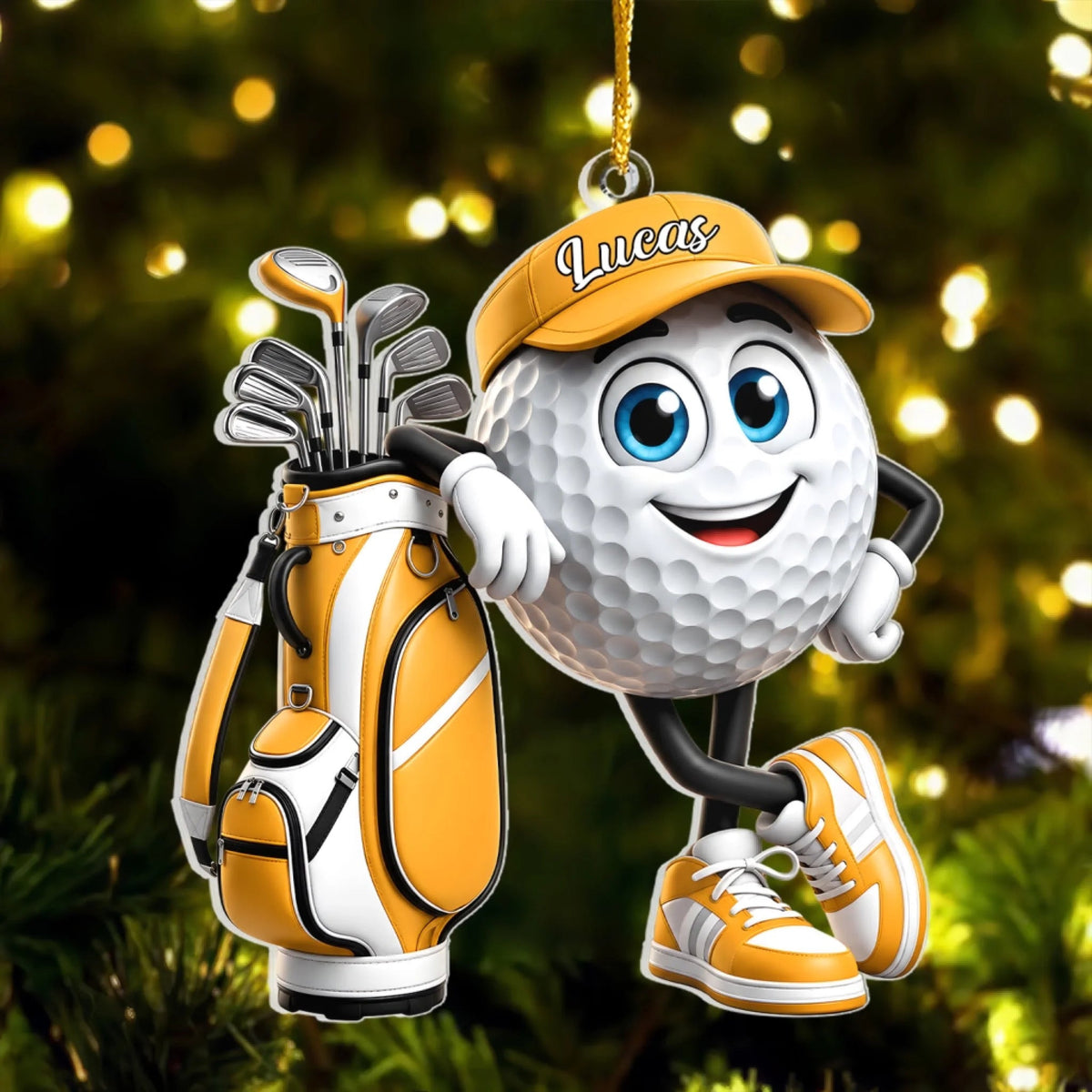 Golf Is My Happy Place - Personalized Acrylic Ornament, Gift For Golf Lovers, Fun Holiday Keepsake for Golf Fans 1b4ef8f0-93a2-4be1-b75f-8bc730bf994a-6a9a8550cb947.jfif