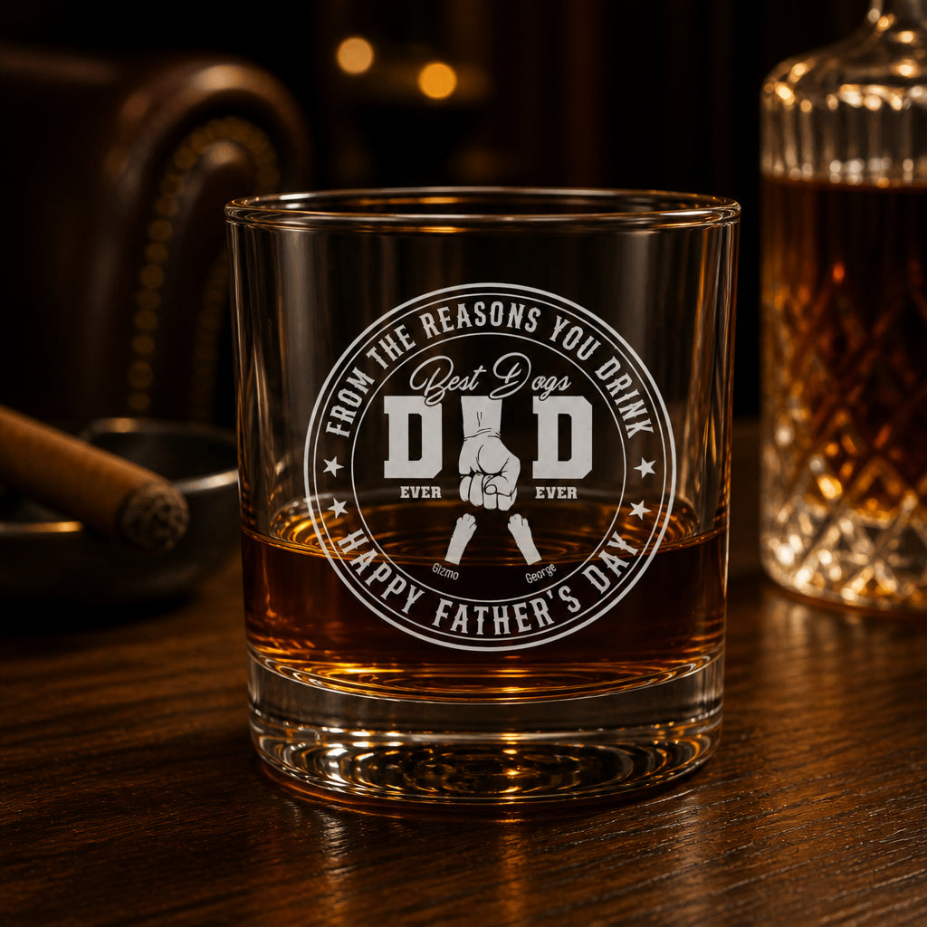 Best Dog Dad Ever Whiskey Glass – From The Reasons You Drink – Personalized Pet Names - Personalized Whiskey Glass 1b578e15-eec5-42a7-aac4-1985c8158a6e.jpg