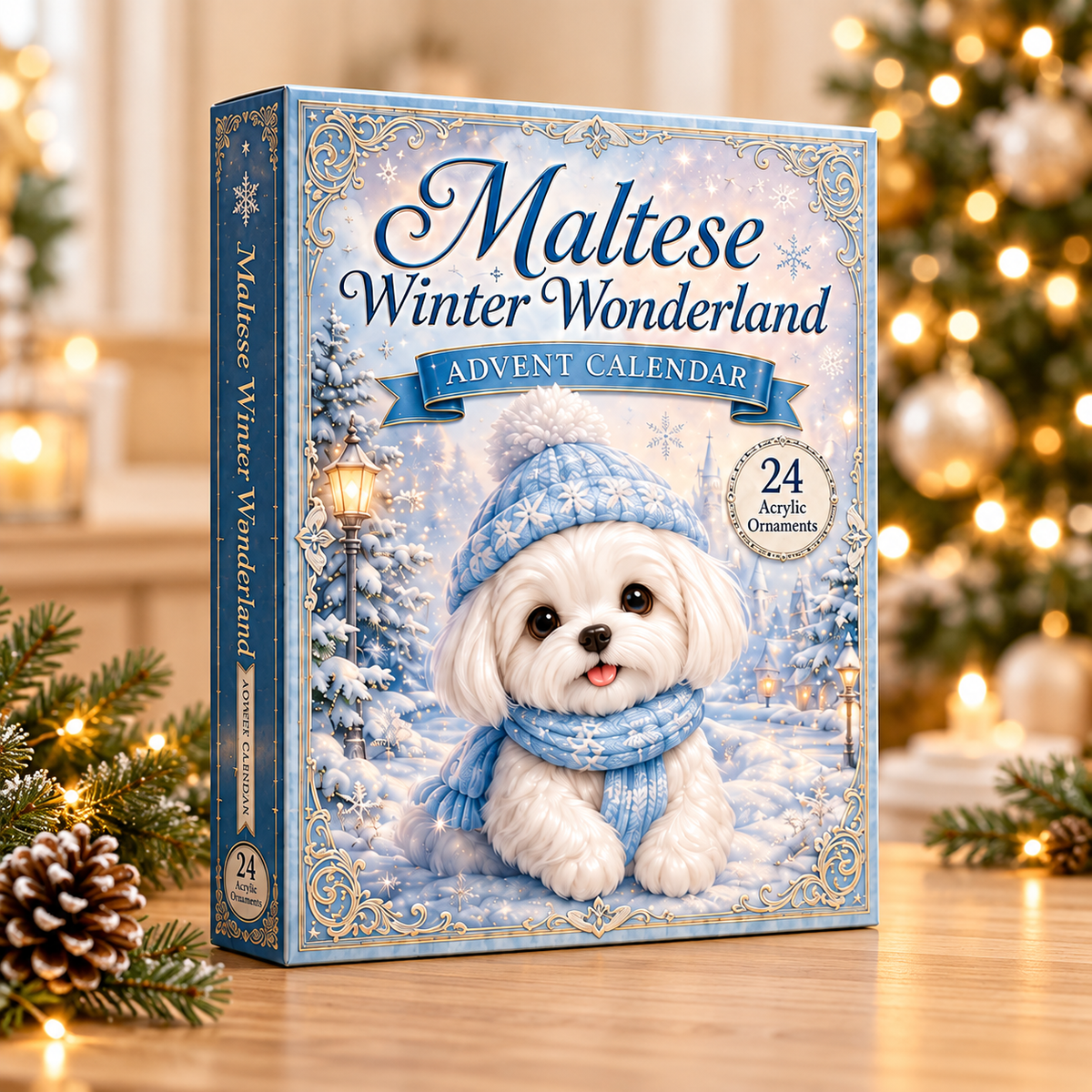 Maltese Winter Wonderland Advent Calendar 2026 - 24-Day Festive Countdown, Acrylic Charms Blind Box - Gift For Dog Lovers 1b58bc43-1fa1-43d9-b927-f491a344c87a-maltese-box.png