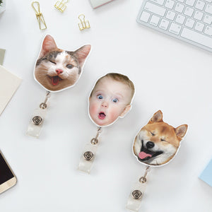 Custom Funny Face - Personalized Acrylic Badge Reel - Gift For Family, Friends 1b64701f-4b88-46ca-976a-25554f87a422-4.jpg