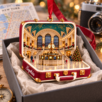 Personalized Grand Central Terminal 3D Suitcase Christmas Ornament – New York City Souvenir & Gift for NYC Lovers 1b666d19-e9c8-4851-826c-a9b5f5484e04-Grand-Central-holiday-suitcase-ornament-3.png