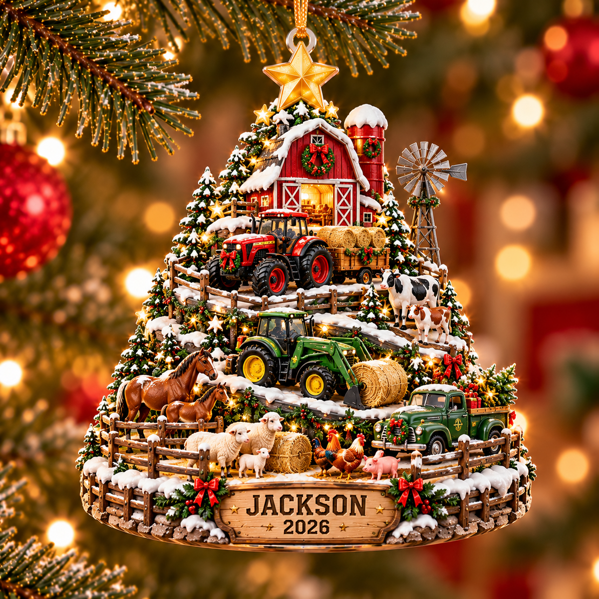 Personalized 3D Farm Tractor Christmas Tree Ornament 2026 – Red Barn, Farm Animals & Tractors, Custom Name Farmer Christmas Gift 1b818e1b-7323-42c6-8729-6d39a0706707-a69db500-175e-4453-8651-cd3ab4aa1d80.png