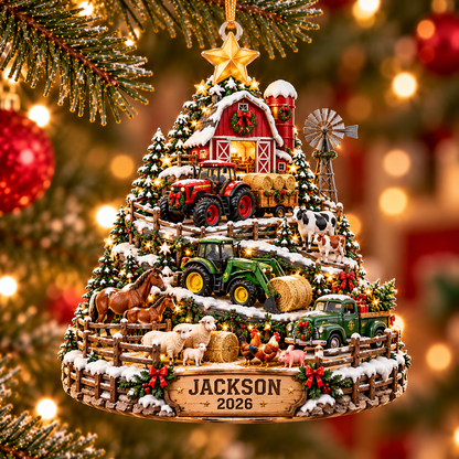 Personalized 3D Farm Tractor Christmas Tree Ornament 2026 – Red Barn, Farm Animals & Tractors, Custom Name Farmer Christmas Gift 1b818e1b-7323-42c6-8729-6d39a0706707-a69db500-175e-4453-8651-cd3ab4aa1d80.png
