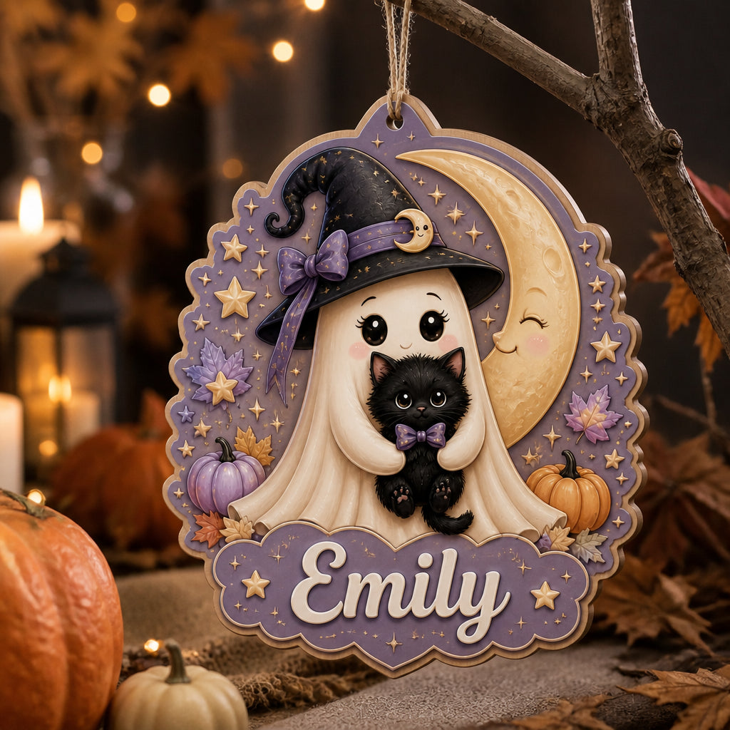 Halloween Ghost & Kitty Name Ornament - Personalized Ornament 1b9f00c8-a2a8-4cad-b736-3487dcd388f5.jpg