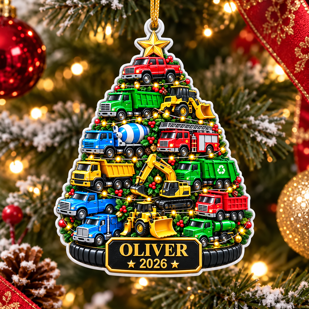 Christmas Truck Parade - Custom 3D Relief Vehicle Christmas Tree Ornament 2026, Acrylic Holiday Decoration for Boys and Kids, Car Lover Gift 1ba87bcb-3326-43a4-84d1-800c7fb10523-80f3295f-a289-42c9-a1f9-ddff6c8412ab-1-.png