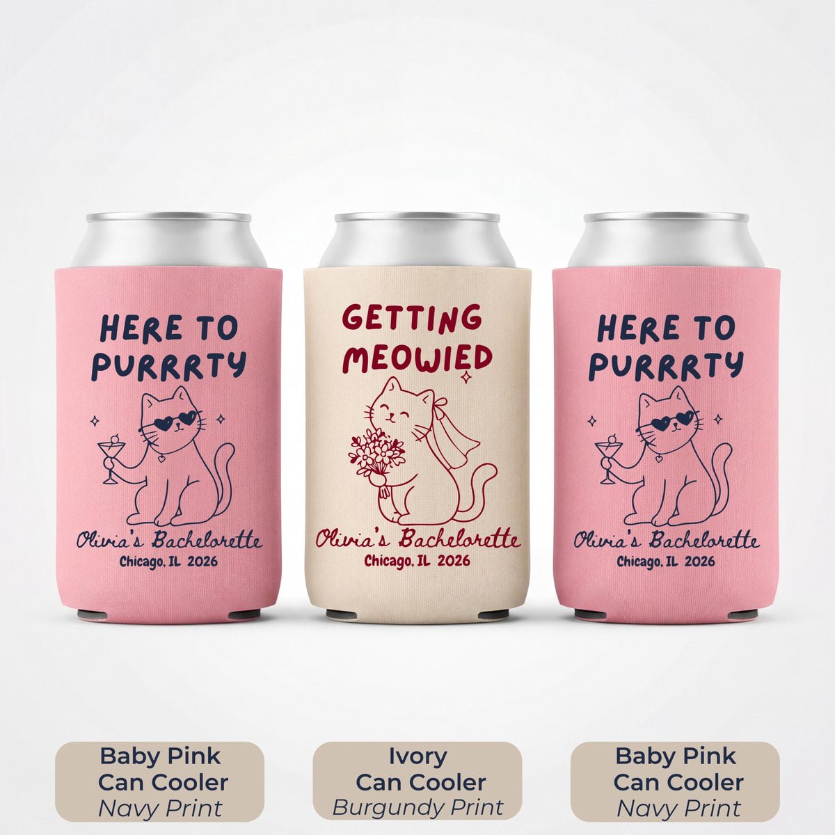 Getting Meowied Custom Can Cooler, Bachelorette Favors, Cat Lover Bachelorette, Personalized Bachelorette Party Favor, Bridal Shower Gift 1bb86b0a-2c22-4b1d-97c0-7a1134c3cbaa-3.jpg