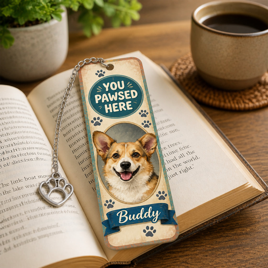 You Pawsed Here – Personalized Pet Portrait Acrylic Bookmark - Personalized Acrylic Bookmark 1bde8757-4961-4227-925f-b2e2df92285a.jpg