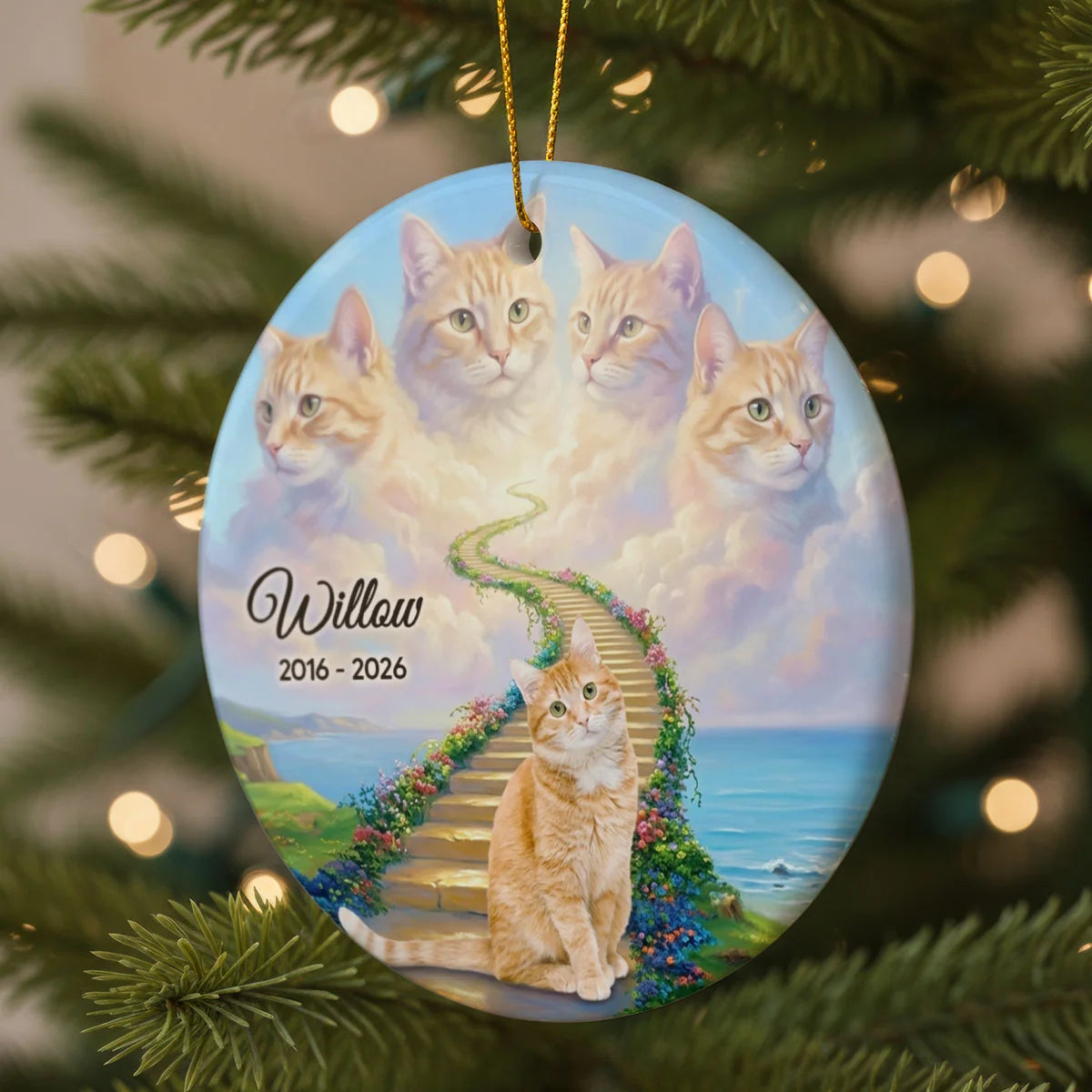 Personalized Dog Memorial Ornament, Custom Golden Retriever Loss Gift, Rainbow Bridge Dog Remembrance Gift, Pet Bereavement Keepsake, Pass Away Dog Ceramic Ornament 1c130647-9e41-4fe4-9244-d4afe00eb6f1-FNspkvaYd7__pod220260813736_web-2.webp