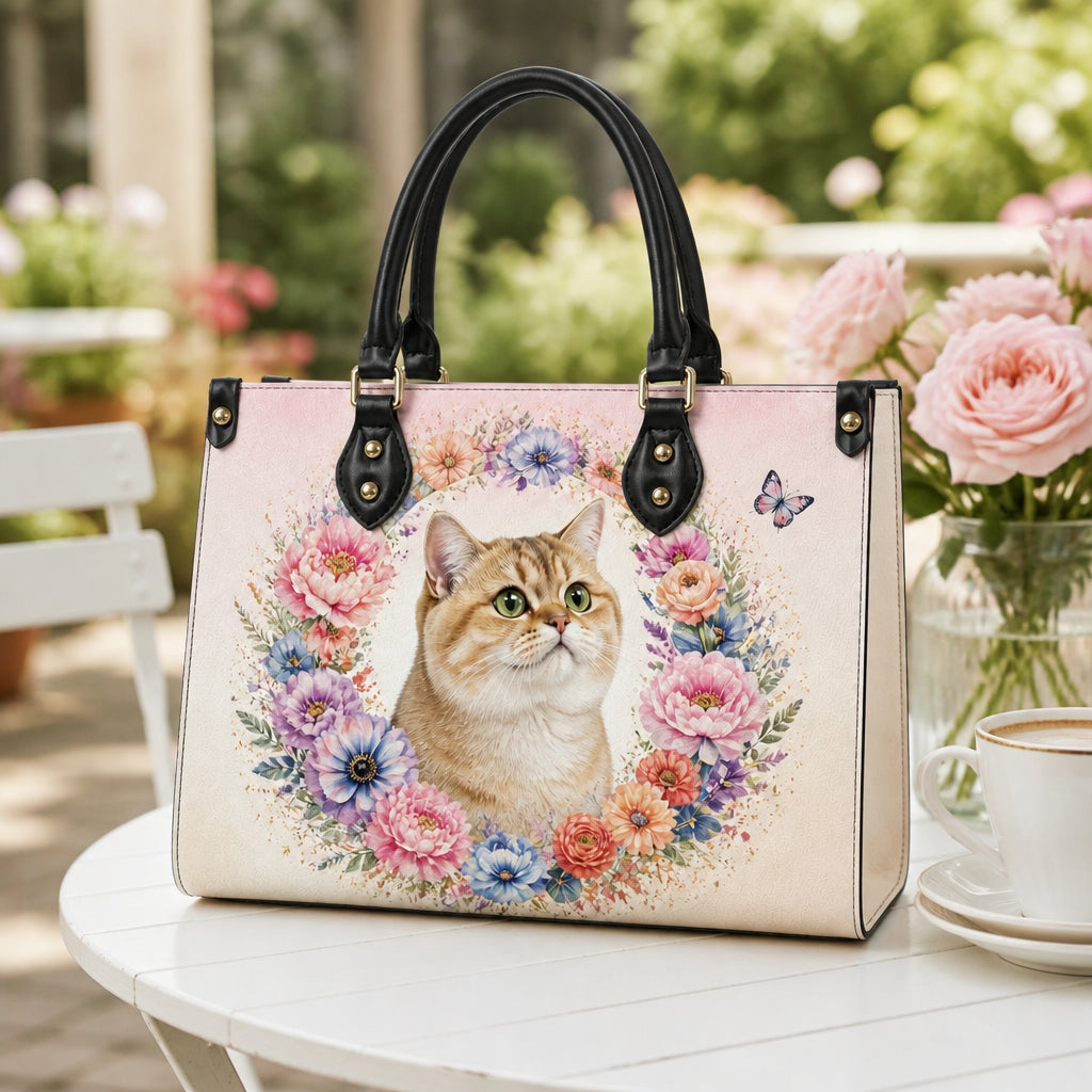 Custom Pet Photo Floral Leather Shoulder Bag - Personalized Leather Shoulder Bag 1c372a76-33ac-4204-9957-7ba17a816164.jpg