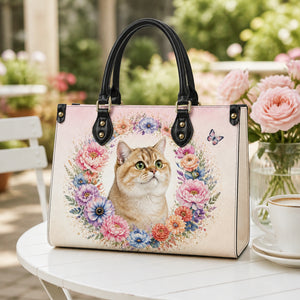 Custom Pet Photo Floral Leather Shoulder Bag - Personalized Leather Shoulder Bag 1c372a76-33ac-4204-9957-7ba17a816164.jpg
