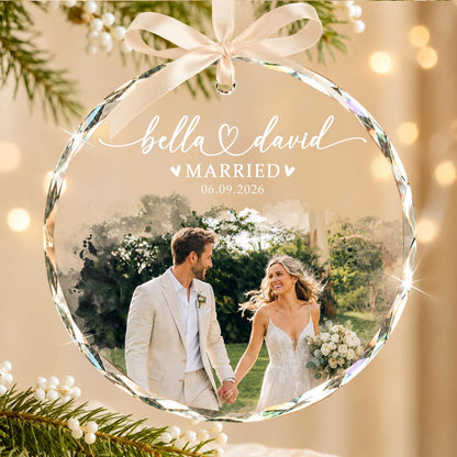 Custom Engagement Photo Ornament, Personalized Watercolor Couple Portrait Ornament, First Christmas Engaged Keepsake, Newlywed Gift 1c4879ec-2a5b-4022-aecf-97836d96db8e-3.jpg