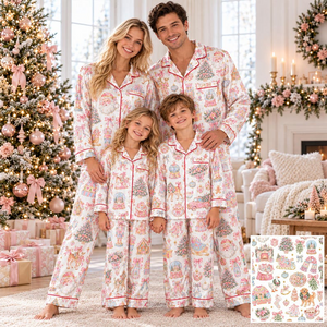 Matching Family Christmas Pajamas, Fancy Pink Grandmillennial Xmas PJs, 1c538785-6f98-49e9-834a-798b80b777ab-t-i-xu-ng-73-.png