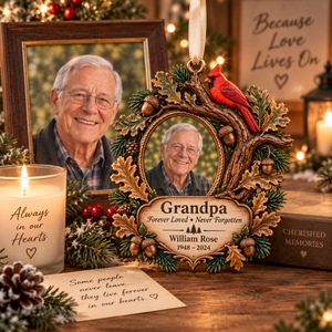 Personalized Grandpa Memorial 3D Ornament – Custom Photo, Name & Dates Cardinal Remembrance Keepsake, Loss of Grandfather Sympathy Gift 1c58561d-713c-4a64-a282-f64238970ae6-Image-Sep-16-2026-11_10_43-AM-4-.png