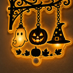 Gothic Hanging Halloween Night Light – Ghost, Pumpkin & Witch Hat - Personalized Acrylic Night Light 1c82e23d-dedd-4e47-975a-4802b790b61f.jpg