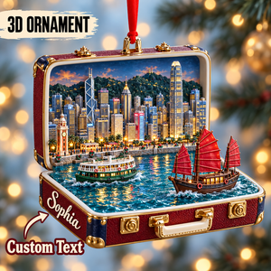 Personalized 3D Victoria Harbour Suitcase Christmas Ornament – Hong Kong Travel Souvenir & Gift for Hong Kong Lovers 1c87b43b-0597-4fa7-86ef-e177ede2a9fb-Sophia-s-Hong-Kong-Harbor-Ornament.png
