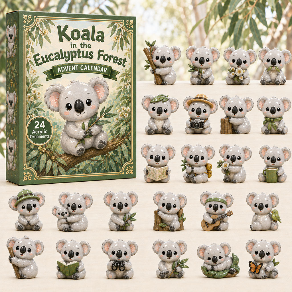 Koala In The Eucalyptus Forest Advent Calendar 2026 - 24-Day Festive Countdown, Acrylic Charms Blind Box - Gift For Koala Lovers 1c8eb9f9-a327-43ac-8e6a-de7e1e1e4f1a-koala.jpg
