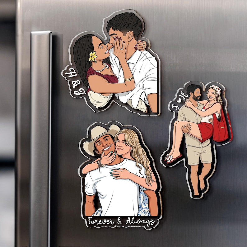 Personalized Portrait From Couples Photo Fridge Magnet, Custom Photo Couples Magnet, Anniversary Gift For Him, Her, Gift For Boyfriend 1cba084e-dc42-45bb-b76b-10e8600e3fb8-il_794xN.8142377692_9uom.jpg