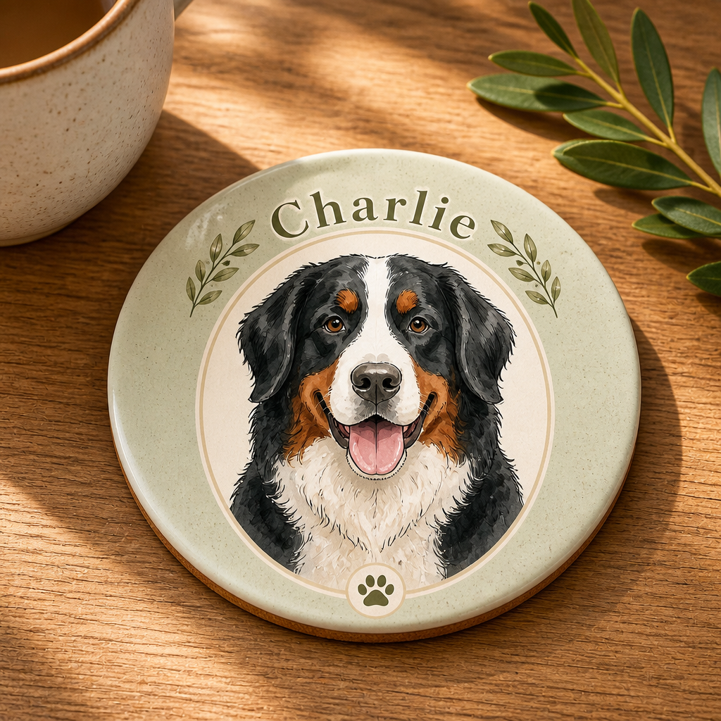 Custom Pet Portrait + Name Ceramic Coaster - Personalized Custom Ceramic Coasters 1cbe729e-3758-42dd-8659-ba75b16fd035.png