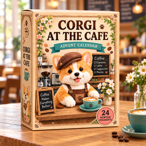 Corgi At The Cafe Advent Calendar 2026 - 24-Day Festive Countdown, Acrylic Charms Blind Box - Gift For Corgi Lovers 1cc6cbfc-b23a-40ae-b5cf-410a02161b15-cafe-corgi-box.png