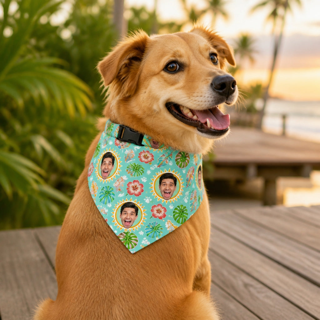 Custom Face Tropical Pet Bandana Collar - Personalized Pet Bandana Collar With Adjustable Buckle 1ccddd80-21b3-48f5-b273-534455aba877.jpg