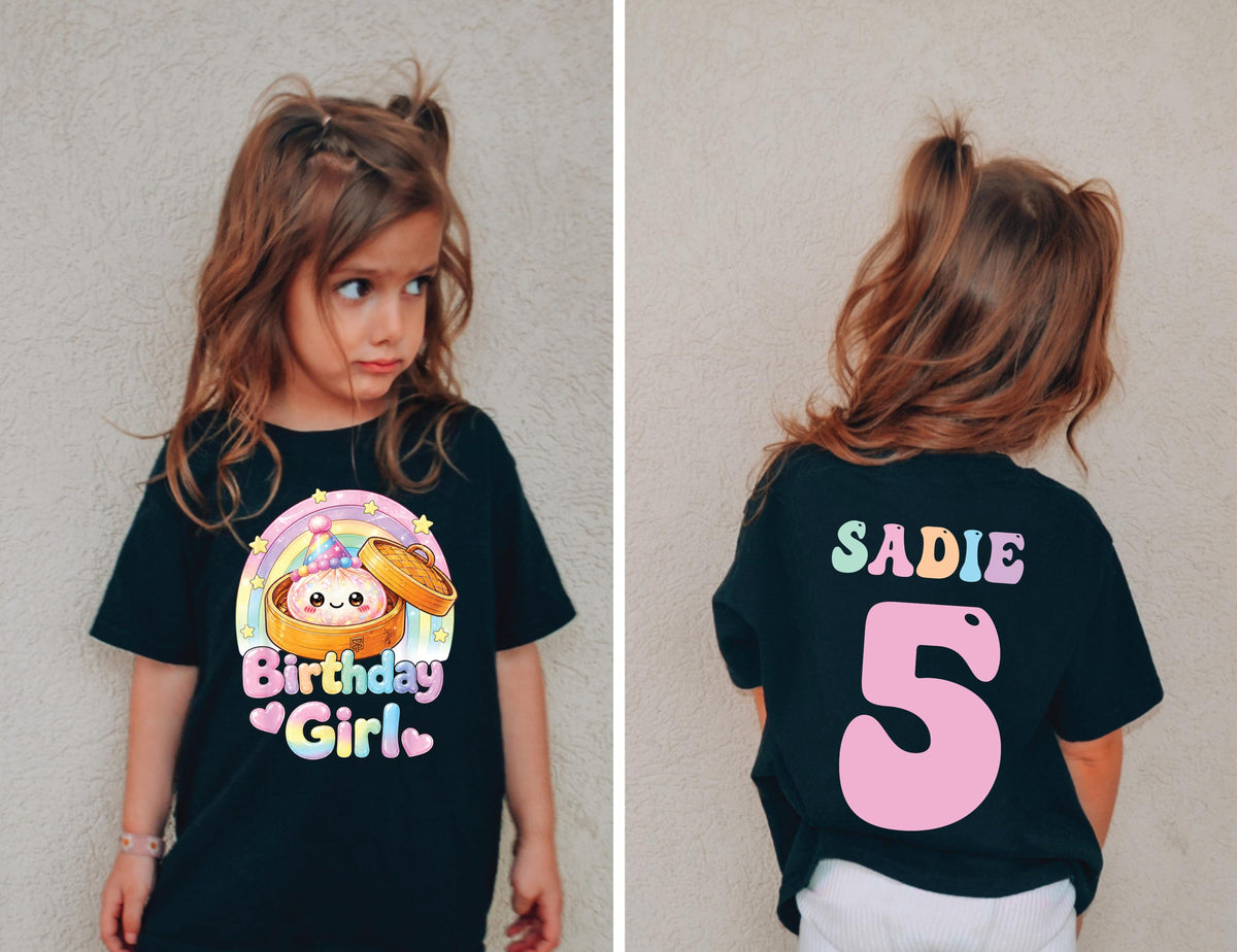 Rainbow Dumpling Birthday Girl Shirt, Cute Kawaii Dumpling Party Tee Gift 1cd08a07-d764-4ec0-9a91-ef43151bb99f-5.jpg
