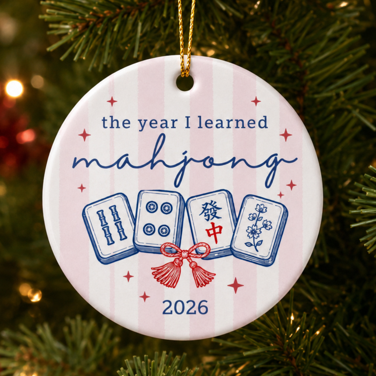 Mahjong Ornament: The Year I Learned Mah Jong | Personalized Christmas Keepsake | American Mah Jongg Gift 1cd6ad0c-4fb3-4ace-a27d-fb7978668515-banner-1.png