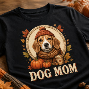 Dog Mom Autumn Pet Portrait Tee - Personalized T-shirt 1cea3c28-4fc8-4348-a01f-ea81679e57ee.jpg