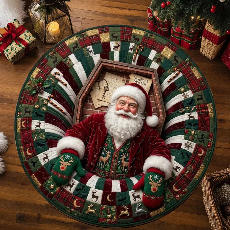 3D Santa Illusion Doormat, Vintage Christmas Floor Rug, Festive Xmas Gift 1cf6470c-0571-449e-ac2e-704701fa51a6-gthtyy.webp