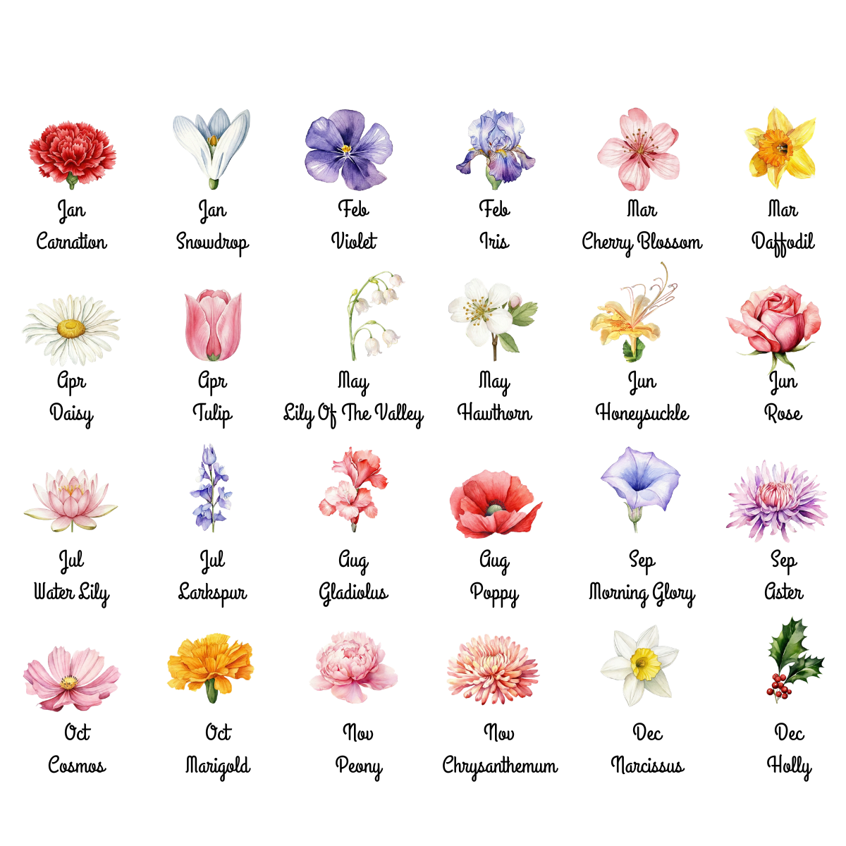 To My Daughter Birth Month Flower Ceramic Plant Pot, Gift For Daughter 1cf96157-80b3-4855-8e3a-1fb70de28222-banner-flower.png