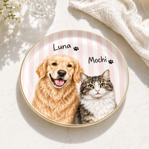 Personalized Pet Portrait Jewelry Dish, Dog Cat Photo Trinket Tray, Pet Memorial Jewelry Dish, Gift For Dog Mom, Gift For Pet Lovers 1d0517df-05c0-422c-9977-b26e159525d0-banner-8.jpg