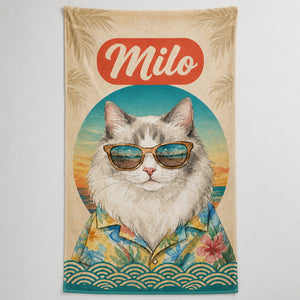 Retro Sun Custom Pet Portrait Beach Towel - Personalized Beach Towel 1d27bdac-6b77-4228-8176-27091a5bc277.jpg