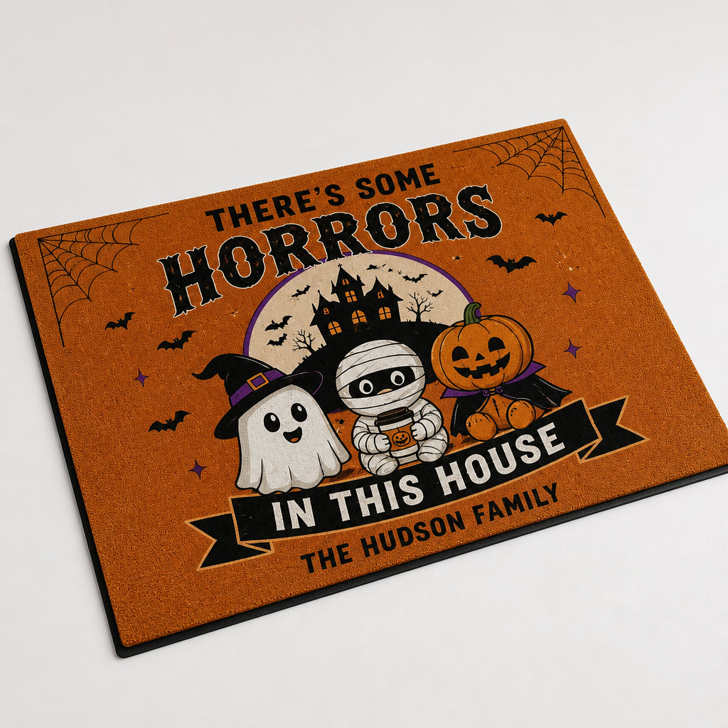There's Some Horrors In This House - Personalized Halloween Doormat - Personalized Doormat 1d34c58c-d1fe-44a3-be4d-8192460e91b6.jpg