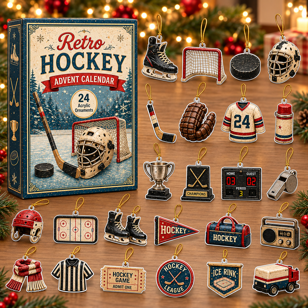 Retro Hockey Advent Calendar 2026 - 24-Day Festive Countdown, Acrylic Charms Blind Box - Gift For Hockey Lovers 1d38edb0-e115-4307-b2a9-b6be08c3cee6-retro-hockey-box-charms.png