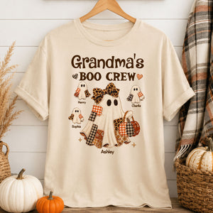 Grandma Fall Season Halloween Faux Patchwork Pattern Coquette - Personalized Shirt - Halloween Gift For Grandma 1d51ec1f-3012-4a0b-a73e-78df34421f14-7.jpg