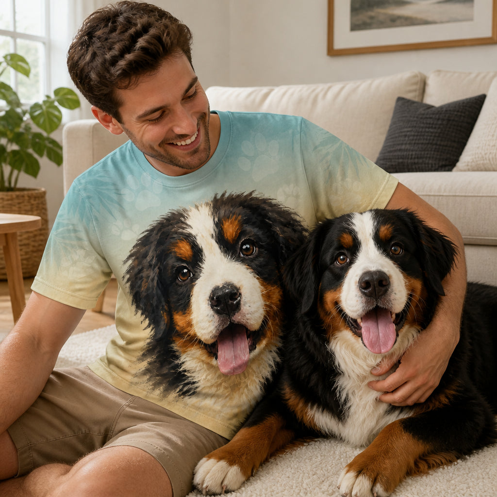 Playful Pup Portrait All-Over Print Tee - T-Shirt - All over printed 1d573157-a929-4ec6-97ad-b9fc67c2300f.jpg