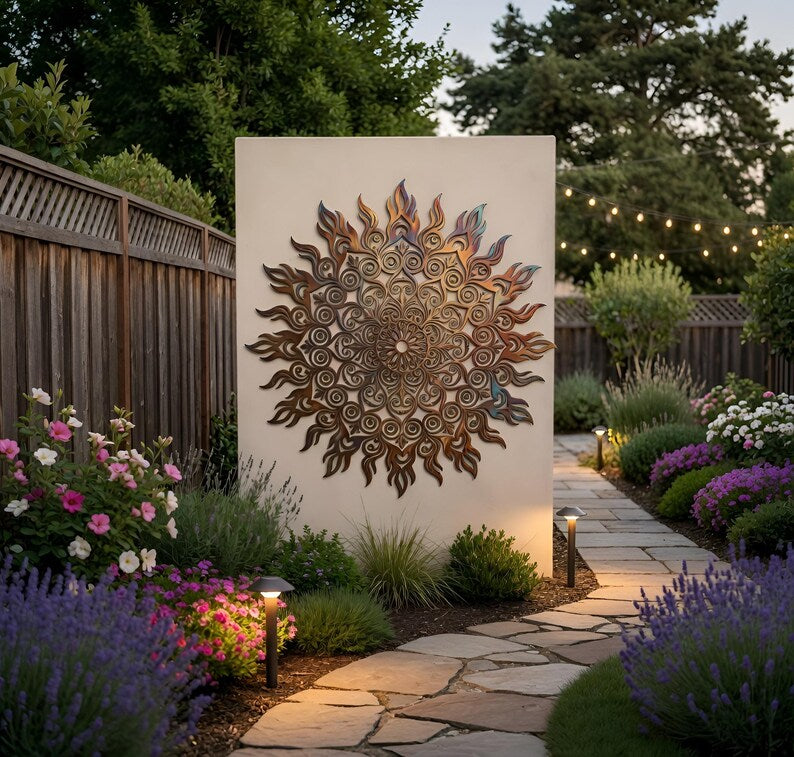 Sun Metal Wall Art Outdoor, Rustic Mandala Wall Decor, Large Garden Wall Hanging, Patio Fence Decor 1d7bef26-f95e-47ed-b105-75d672717b4b-fyh.jpg