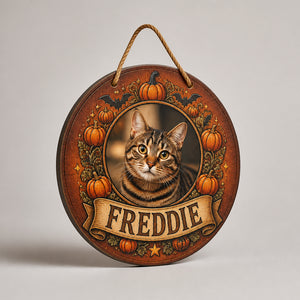 Halloween Pumpkin Pet Photo Wood Door Sign - Personalized Wood Sign 1d7d76dc-288c-4603-b645-bd54ad2fd75f.jpg