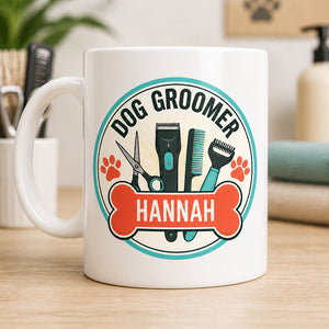 Personalized Dog Groomer Retro Tools Name Mug - Personalized Mug 1d8a343d-796a-47c3-94de-b038e56e77ca.jpg