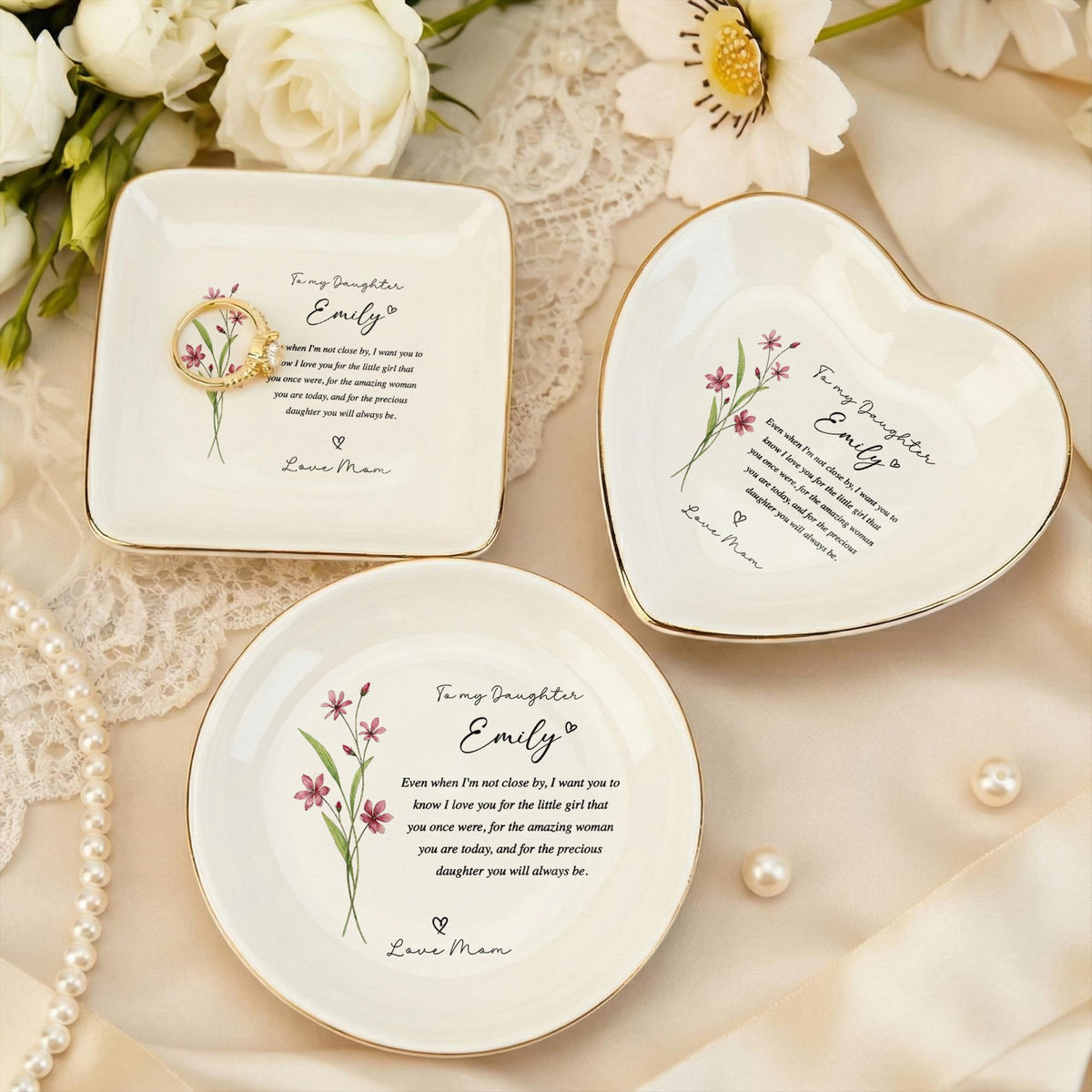 Daughter Ring Dish Personalized Ceramic Jewelry Tray Heart Dish Gift From Mom Floral Keepsake 1da01746-320d-42cc-9abd-4793c9b1493f-4.jpg