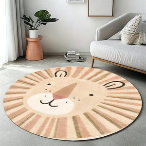 Round Lion Flannel & Velvet Area Rug, Cute Lion Floor Carpet, Soft Washable Round Rug, Kids Room Nursery Decor, Living Room Rug 1ddc0875-4a50-4dac-9d77-09be4b7f0292-il_794xN.8338327453_hp2m.jpg