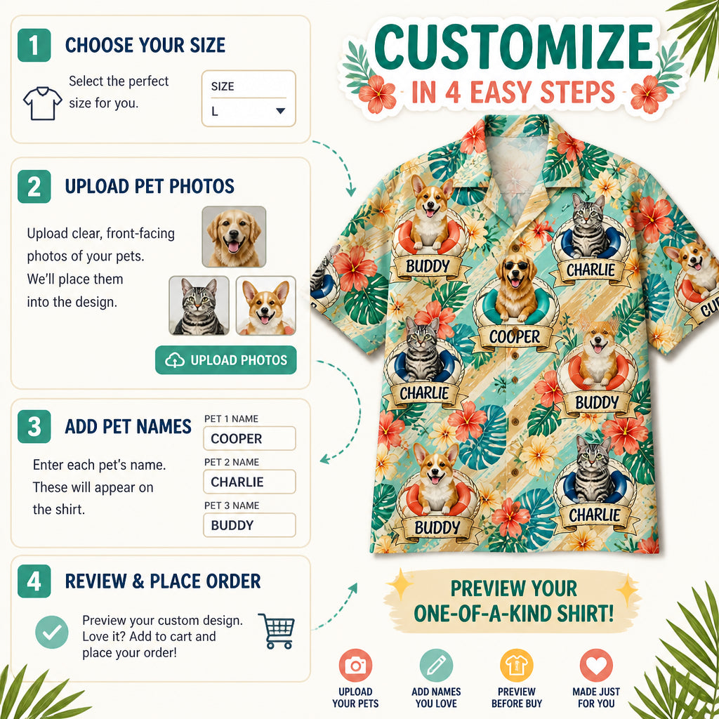Custom Pet Floaties Hawaiian Shirt – Upload Up To 3 Pets & Names - Personalized Hawaiian Shirt 1df21dec-0eda-4d45-b227-9f92aeeb0463.jpg