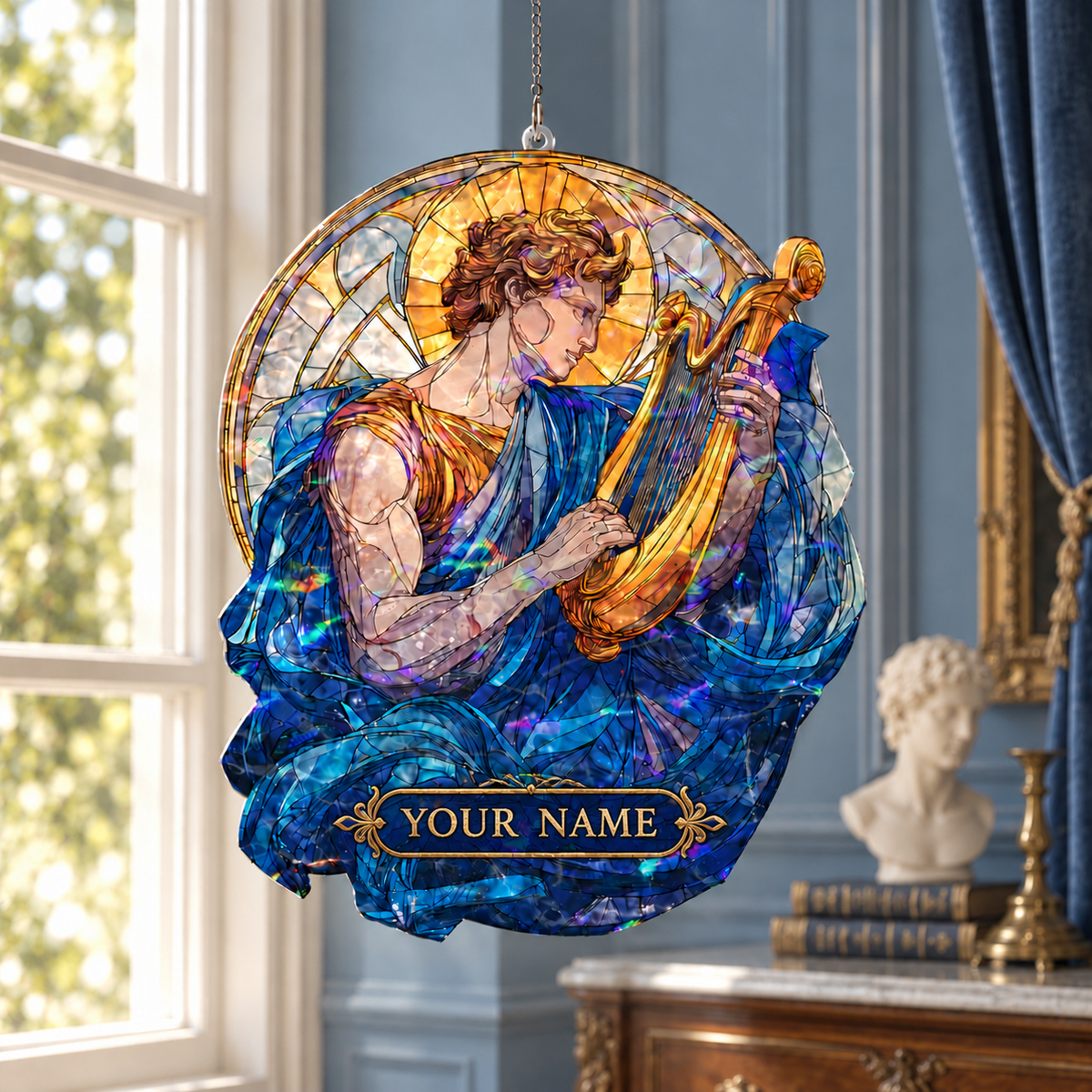 Apollo with Lyre Acrylic Suncatcher, Stained Glass Style Greek Mythology Window Hanging, God of Music and Sun Decor, Mythology Lover Gift 1e10d3b1-4891-4881-a793-2d45975d7d4b--treo-k-nh-Apollo-in-t-n.png