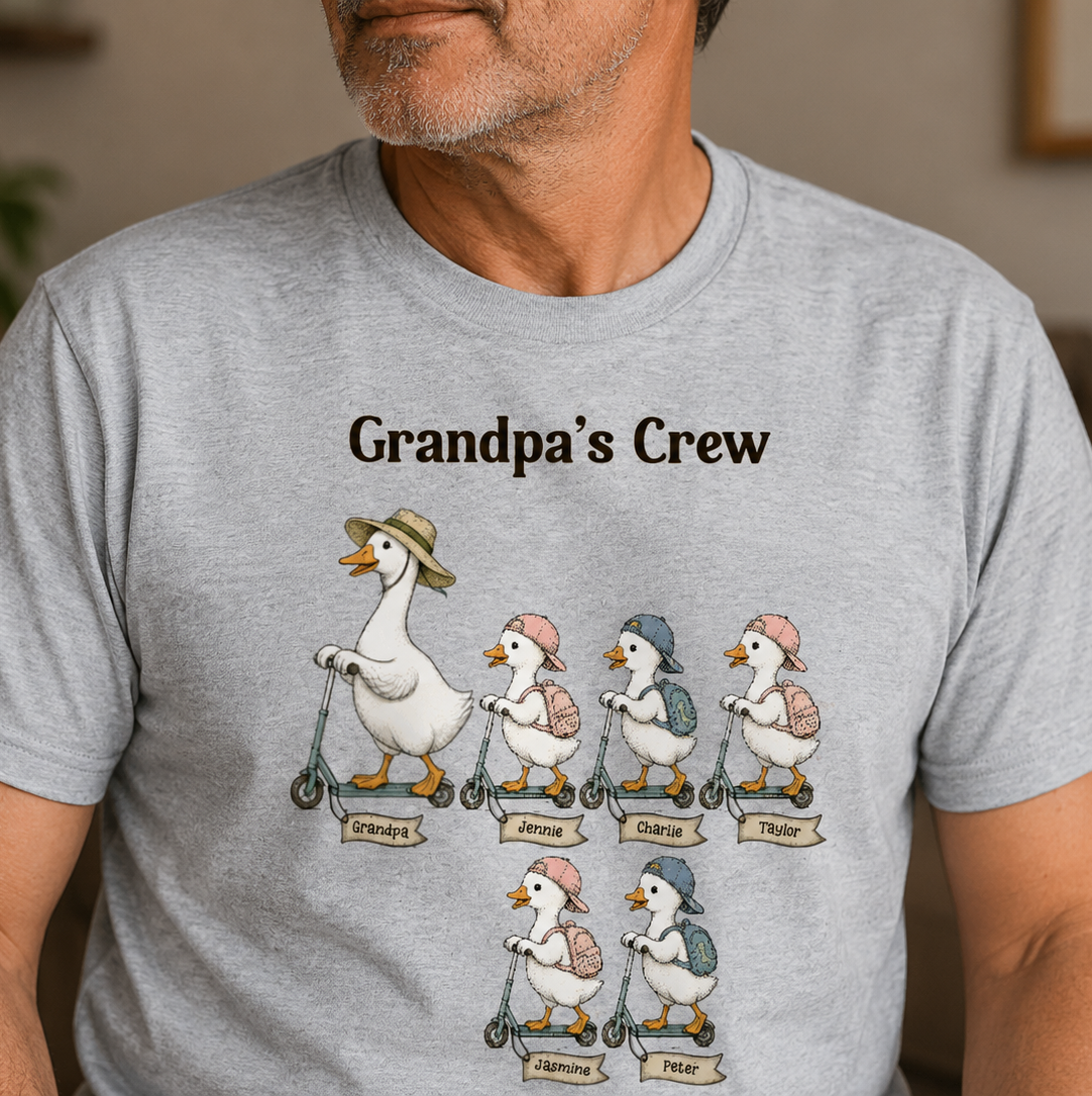 Off To Commit Dad Foolery Silly Goose Dad & Kids - Personalized Shirt - Funny Shirt For Husband Dad