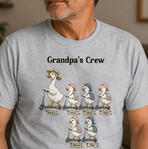 Off To Commit Dad Foolery Silly Goose Dad & Kids - Personalized Shirt - Funny Shirt For Husband Dad