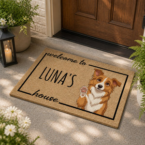 Custom Pet Welcome Doormat – Photo-to-Cartoon Portrait with Pet Name - Personalized Doormat 1e1fa54d-7845-4a96-8bc4-662948f6eeb3.jpg